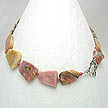 DKC ~ Pink Opal & Rhodonite Freeform Necklace
