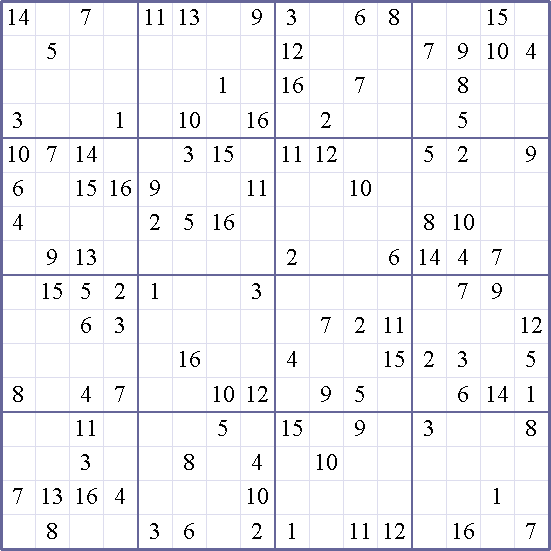 Sudoku Weekly - crazy Puzzle