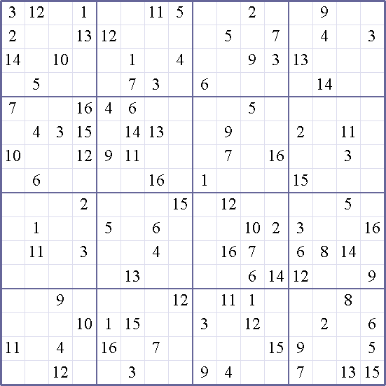 Sudoku Weekly - crazy Puzzle