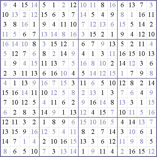 Sudoku Weekly - easy Puzzle