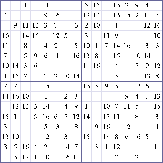 Sudoku Weekly - easy Puzzle