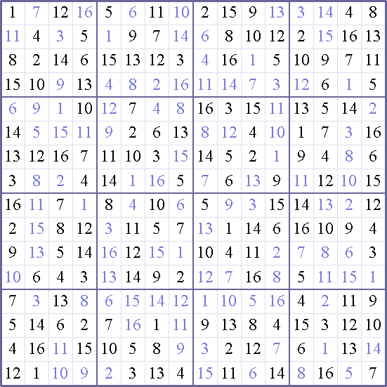 Sudoku Weekly - easy Puzzle