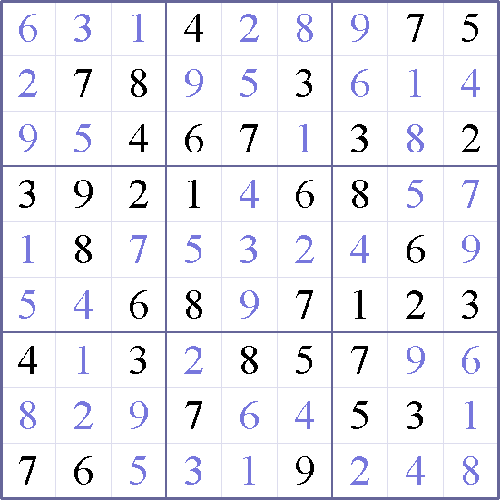 Sudoku Weekly - easy Puzzle