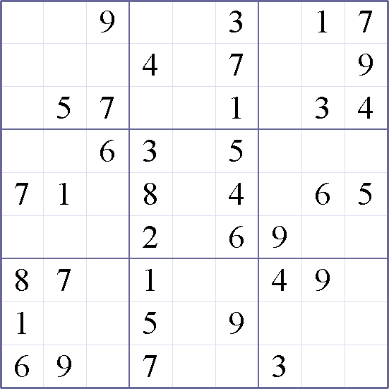 Sudoku Weekly - easy Puzzle