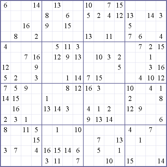 sudoku puzzle hard