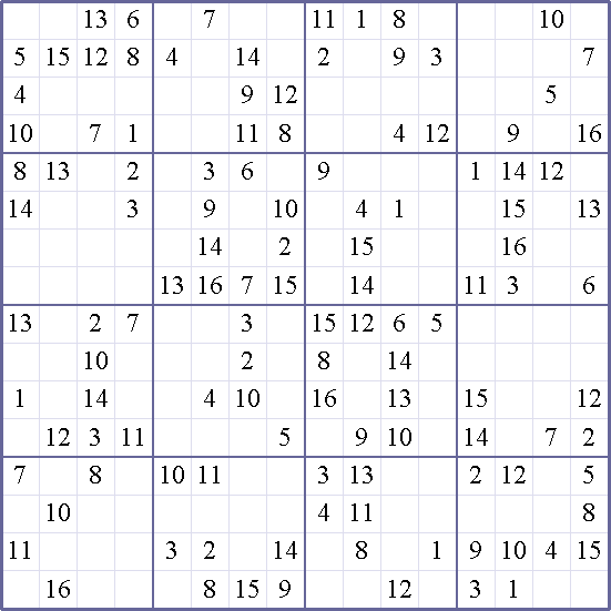 Sudoku Weekly - hard Puzzle