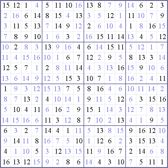 Sudoku Weekly - medium Puzzle
