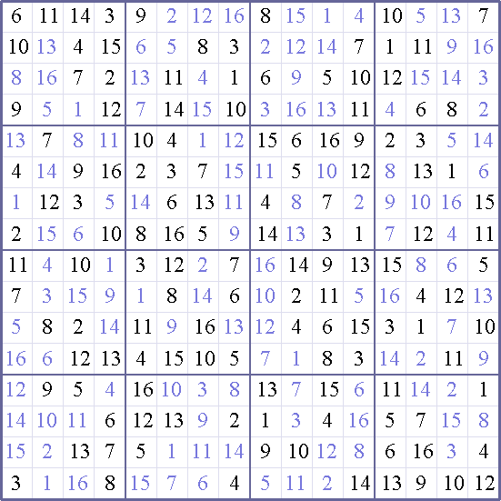 Sudoku Weekly - medium Puzzle