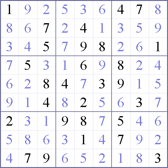 Sudoku Weekly - medium Puzzle