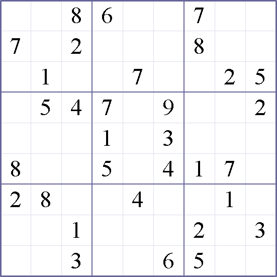 Sudoku Weekly - medium Puzzle