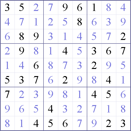 Sudoku Weekly - medium Puzzle